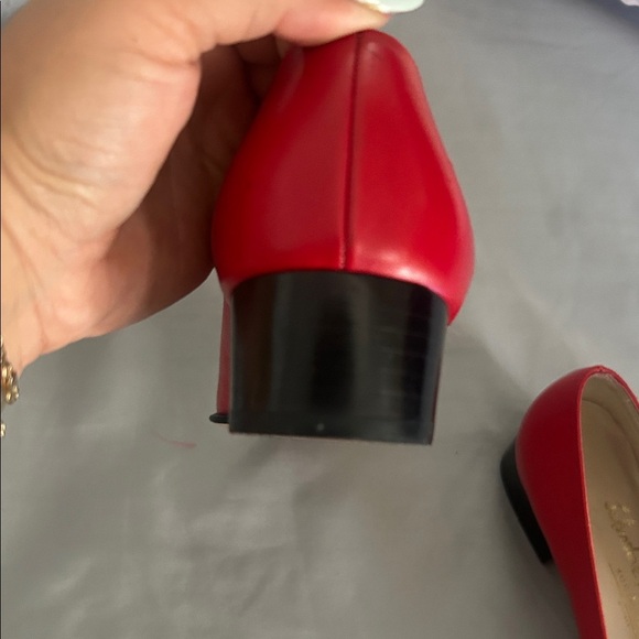 Salvatore Ferragamo Red and Black Flats - Picture 6 of 12